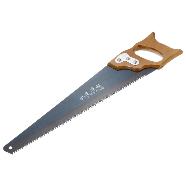15" Professional Hand Panel Saw with Straight Blade D-shaped Wood Handle