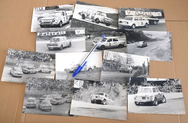 LOT DE 12 Photo Foto Originale SIMCA 1000 en RALLYE archives *Brochure ...