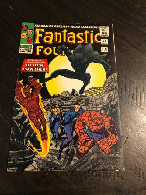 Fantastic Four 52 1st Black Panther Silver Key Stan Lee Kirby Marvel