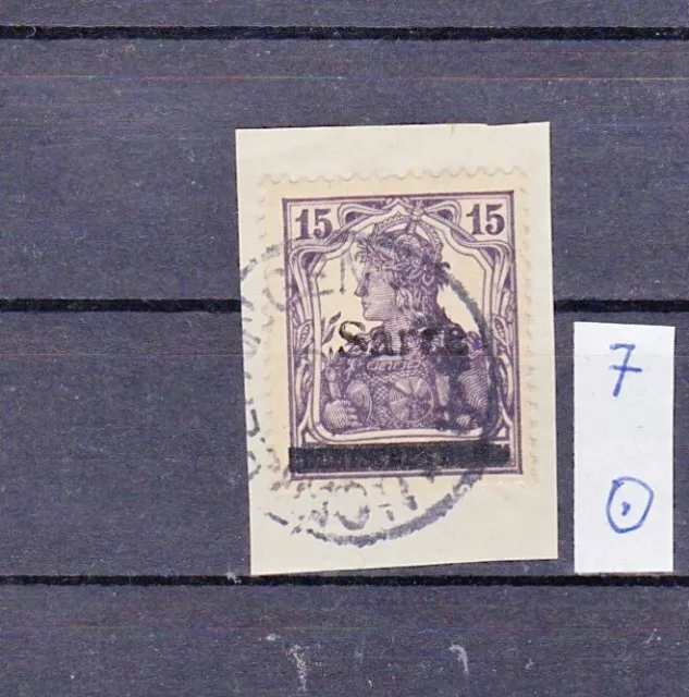 saargebiet bis 1934: Mi. Nr. 7 gestempelt