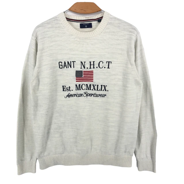 GANT Uomo Casual Pullover Maglione Taglia L