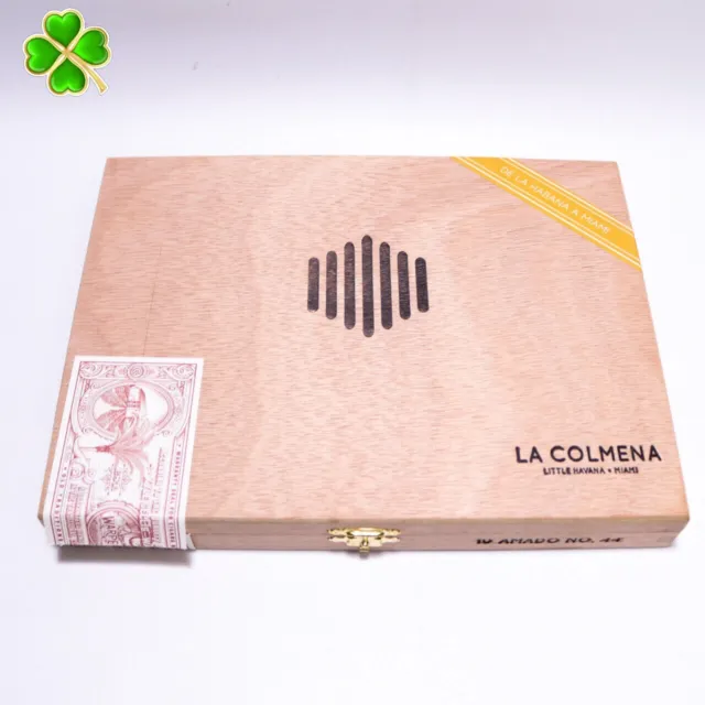 Warped | La Colmena Amado No. 44 Wood Cigar Box Empty - 9.25" x 6.75"x 1.25"