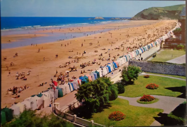 Postal De Zarauz La Playa Guipuzcoa Pais Vasco Beach Postcard Postkarte  Cc03274