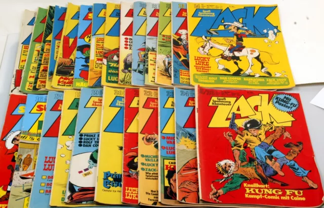 Zack Comic 1975, alle Hefte