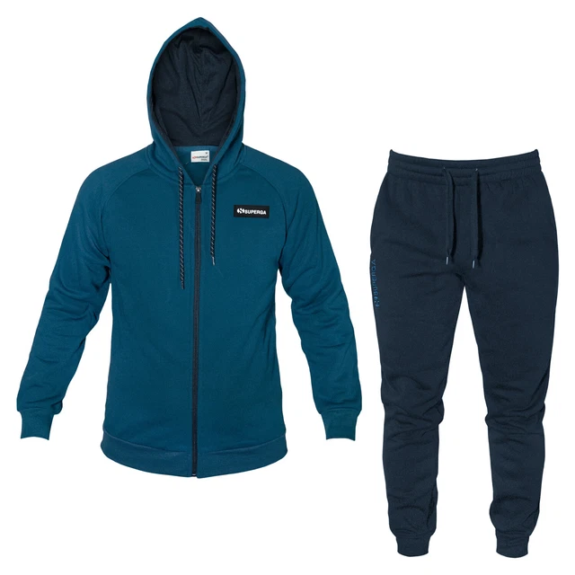 Tuta Uomo SUPERGA Felpata Full Zip Cappuccio Taglie Forti