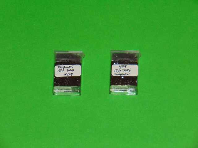 Miyuki 15/0 Hex Cut Opaque Chocolate Seed Bead Vintage Lot of 2 Packs NOS