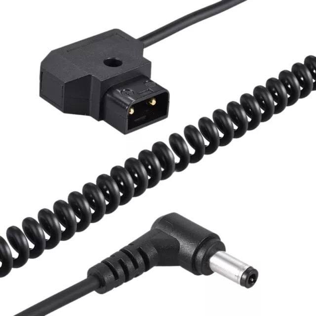 Coiled 1M/3.28Ft D-Tap 2Pin Male To Dc 5.5 X 2.1Mm Adapter Cable Extension9496
