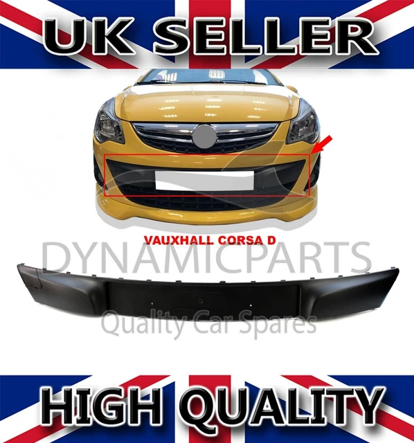 FOR VAUXHALL CORSA D Front Bumper Number Plate Holder Moulding (2011