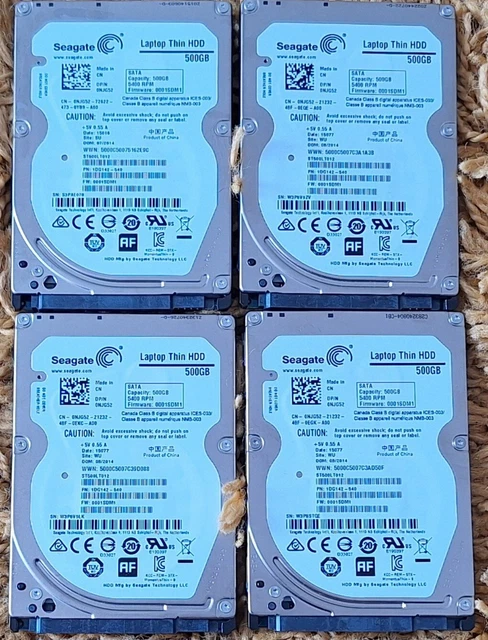 SEAGATE MOMENTUS THIN ST500LT012 500GB 2.5" Laptop Hard Drive SATA HDD ...