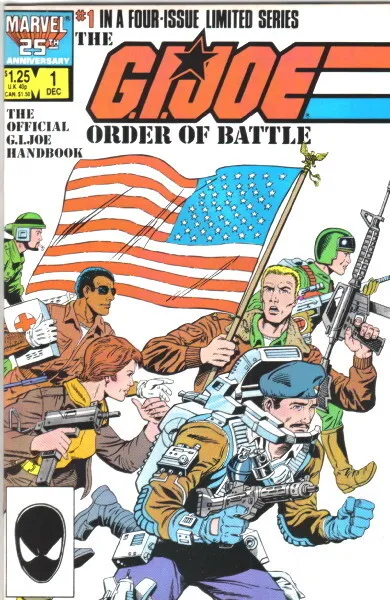The G.I. Joe Order of Battle Comic Book #1 Marvel Comics 1986 VERY HIGH GRADE