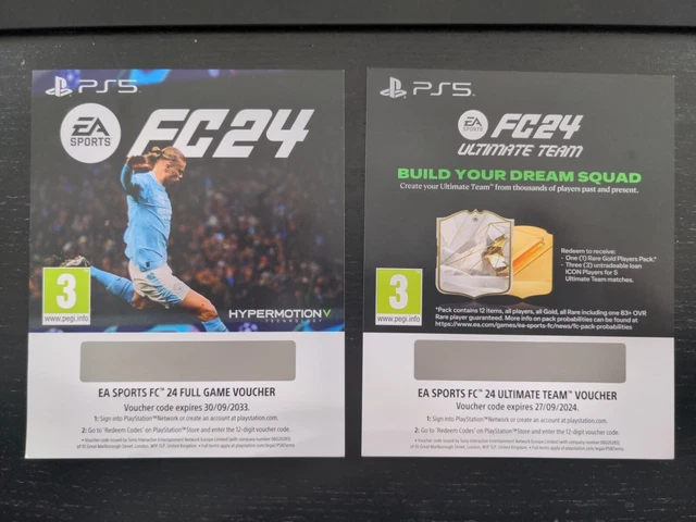 EA Sports FC 24 For PS5 - Full Game Digital Code Plus Ultimate Team Voucher