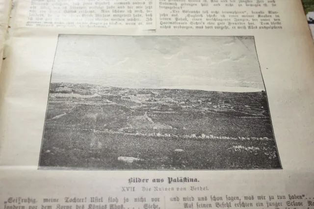 1891 Zeitung Juden Sabbat Stunden 12 / Palästina bet-el