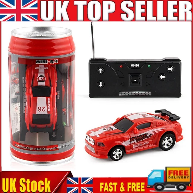Mini Auto RC Soda Can Race 1:64 2.4GHz 2WD Radiocomandata Rossa E Gialla - Foto 2