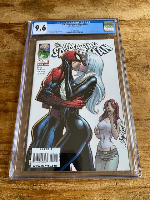 Amazing Spider-Man #606 Marvel 2009 Cgc 9.6 Black Cat Cover J. Scott Campbell