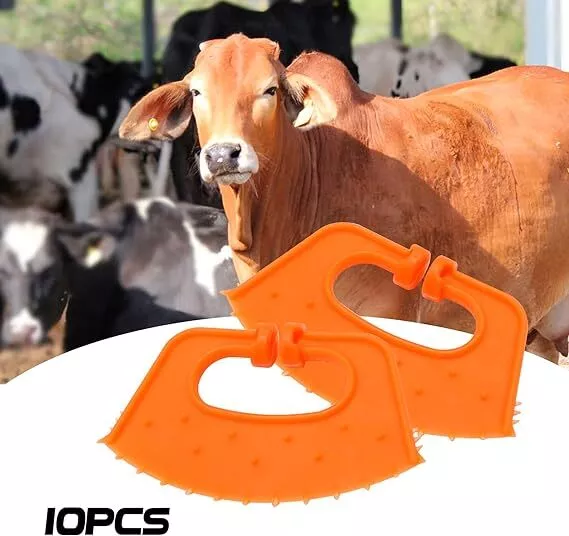 10pcs Calf Weaner Cattle Nose Spine Clip Calving Weaning Anti Cow Feeding Cow