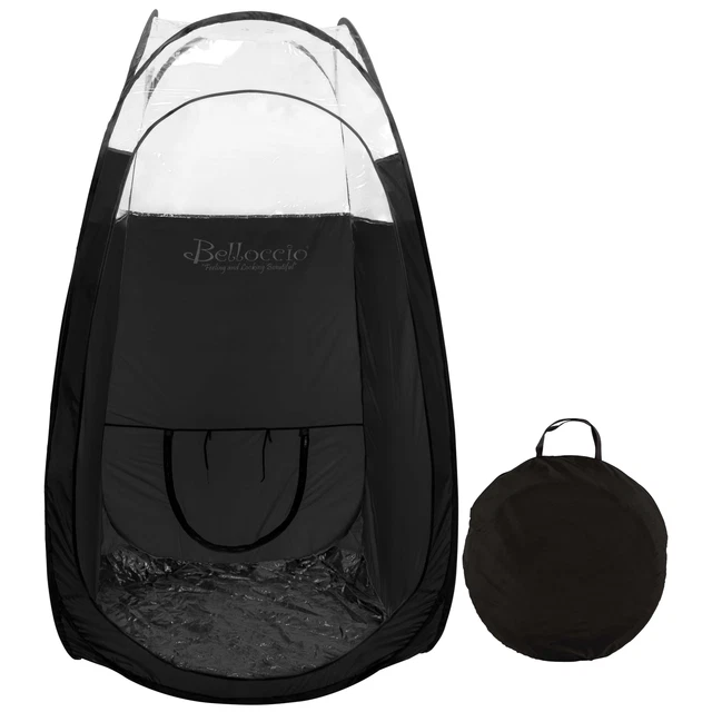 Nuevo AERÓGRAFO SPRAY TIENDA DE BRONCEADO CABINA Móvil Sin Sol Bronceado ENORME TAPA TRANSPARENTE DURADERA