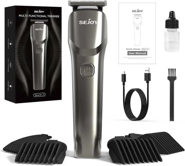 Sejoy Tagliacapelli da uomo, tagliacapelli e rasoio/barba, 8 set per barba, viso, capelli, oro Sejoy Tagliacapelli da uomo, tagliacapelli e rasoio/barba, 8 set per barba, viso, capelli, oro