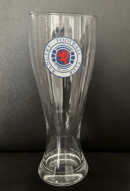 GLASGOW RANGERS FC Rare Two Pint Beer Glass STUNNING Rangers F.C Beer 2 ...