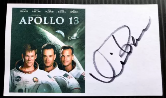 "Apollo 13" Kevin Bacon Autographed 3X5 Index Card