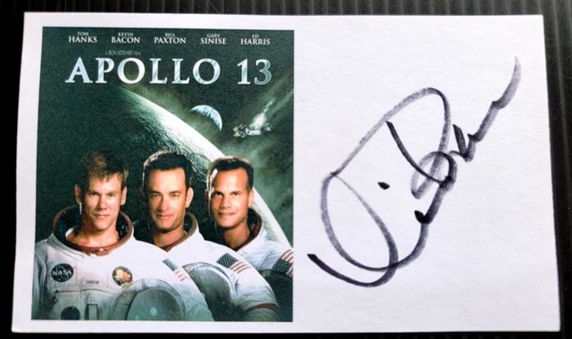 "Apollo 13" Kevin Bacon Autographed 3X5 Index Card