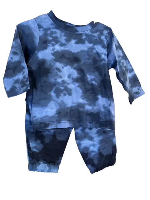 Boys Baby Infant 0-3 Months Garanimals Long Sleeve Pants Set Blue