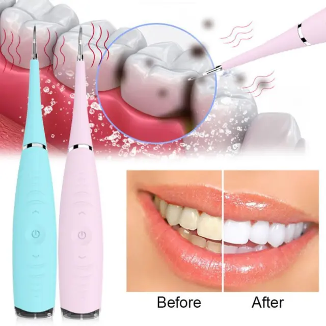 Electric Ultrasonic Tooth Cleaner Dental Scaler Stain Remover Teeth Cleaning US