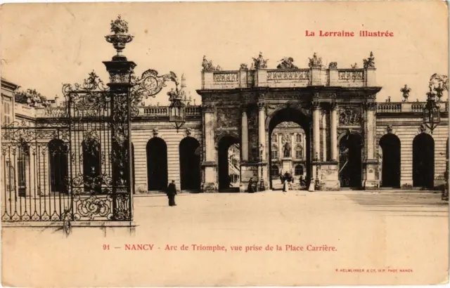 CPA Nancy-Arc de Triomphe vue prise de la Place Carriére (187320)