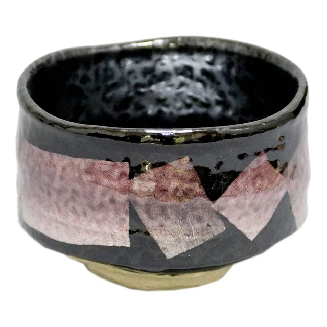 Kutani -yaki Matchi Bowl Tenme Gin Sai Purple (with a makeup box) ‖ Pottery diam