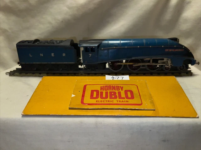 Hornby Dublo 3 Rail A4 Sir Nigel Gresley Loco & Tender Horseshoe Magnet Serviced