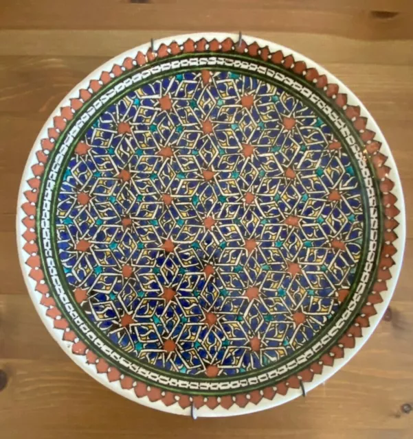 1970s azim çini kütahya poclaine potery plate turky