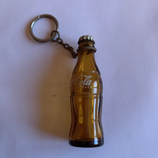 Porte clés  Bouteille en verre Coca Cola - Collection