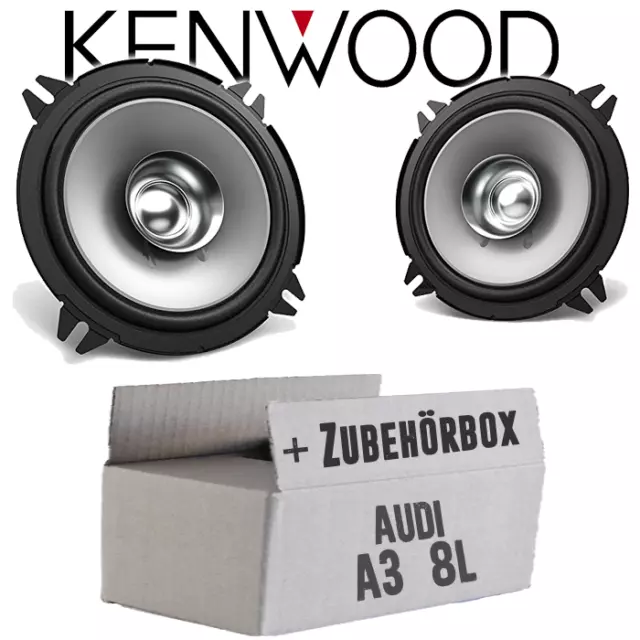 Kenwood Lautsprecher für Audi A3 8L Front Tür Boxen 13cm Koax Auto KFZ Einbauset