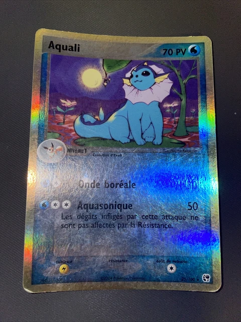 Aquali Reverse - Pokemon 25/100 Ex Tempete De Sable Tres Bon Etat Fr
