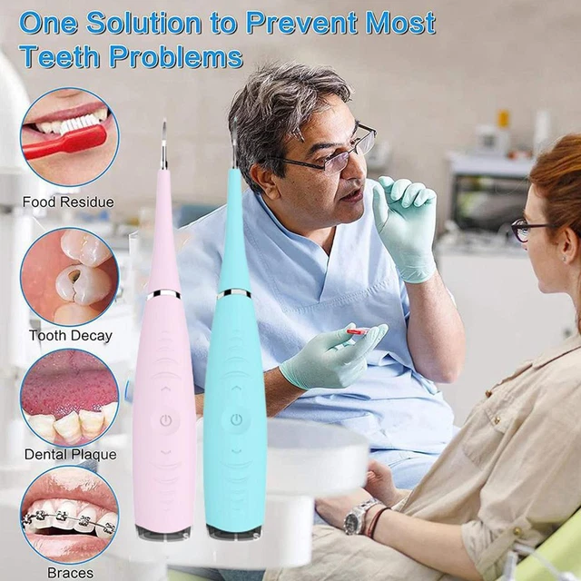 Electric Ultrasonic Tooth Cleaner Dental Scaler Stains Remover Teeth Cleaning