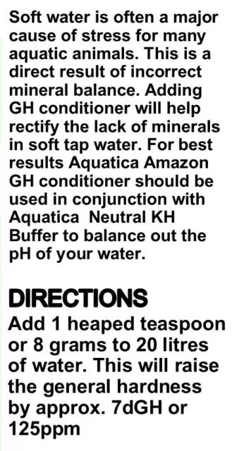 Aquatica Basics Amazon GH Conditioner South American fish & planted aquariums 2