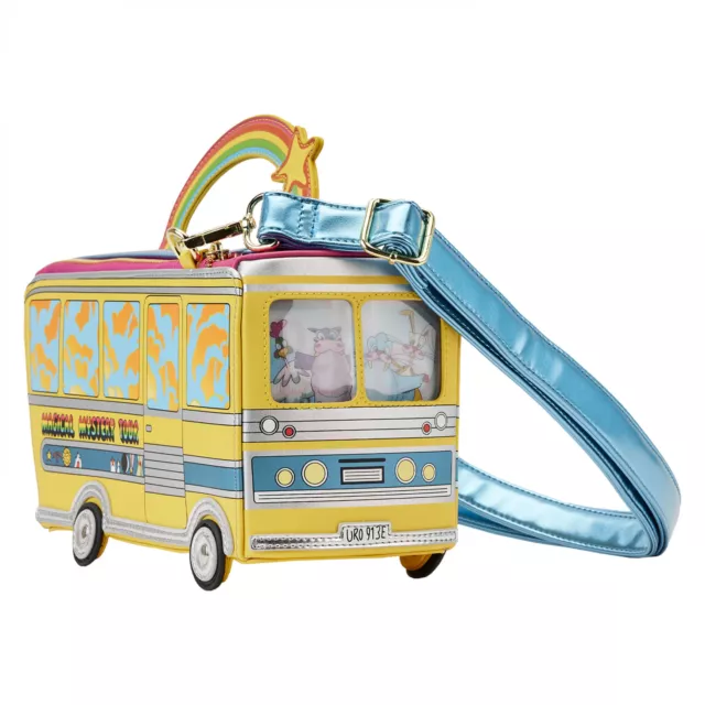 The Beatles Magical Mystery Tour Bus Crossbody Bag by Loungefly Multi-Color