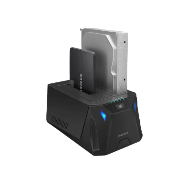 INATECK DUAL BAY Sata Hard Drive Docking Station For 2.5" 3.5" HDD SSD