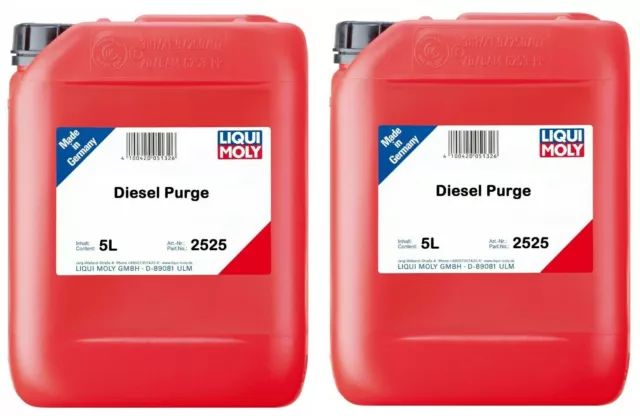 2 X Liqui Moly Diesel Purge 5lt Injecteur Essence Système Nettoyant 2525 5 Litre