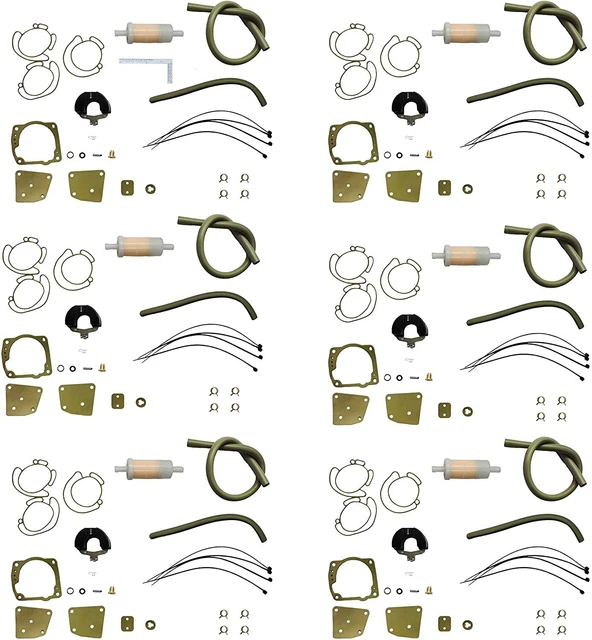 436852 CARB REBUILD Kit for Johnson Evinrude Triple V6 60 Degree 105