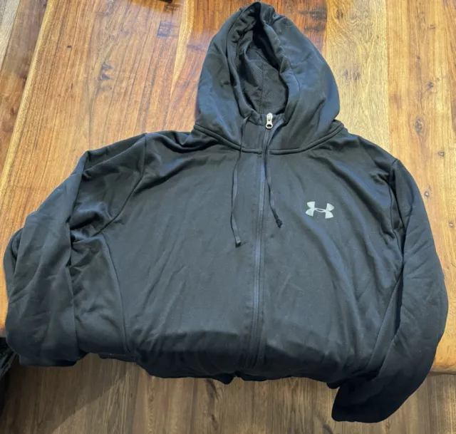 Under Armour Men's Hoodie ColdGear Fleece Front Zip Loose Hooded Jacket B1