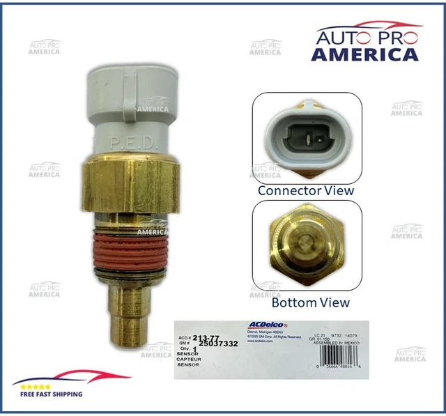 OEM ENGINE COOLANT Temperature Sensor 2 BLADE GMC,Chevrelot,Cadillac