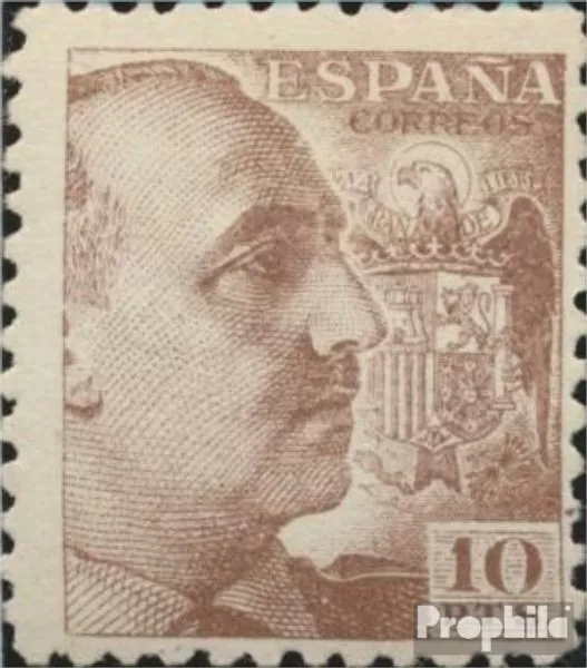 Espagne 856B dentelure en ligne neuf 1939 franco