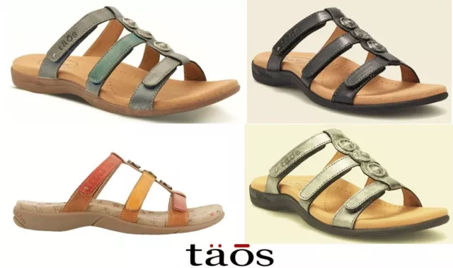 New Taos Footwear Comfort slip on adjustable sandals leather Taos Shoes Prize 4