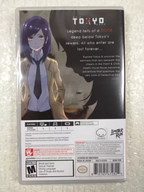 Tokyo Dark - Remembrance - Switch Usa New (Game In English/De) (Limited Run Game 2