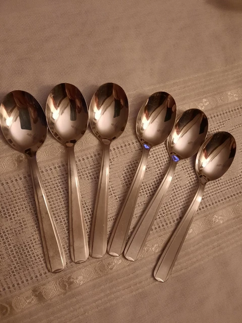 Set Di 6 Cucchiaini Guzzini Love - Acciaio Inox 18/10, Design Con Decorazioni A Cuore, Argento - Foto 4