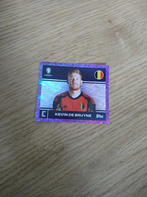 Autocollant Panini Euro 2024 - Kevin De Bruyne - MEGA RARE Bleu