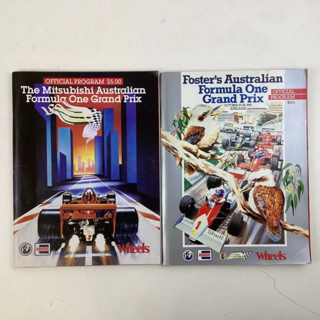The Australian Formula One Grand Prix Official Programs 1985 and 1986 (S) S#573