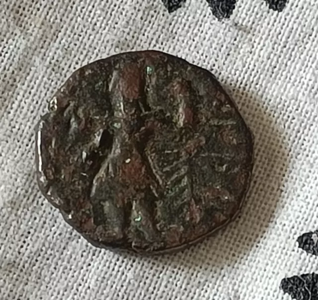 Great Indian ancient  kushan king Kanishka Coper 6 gm 80-120 AD