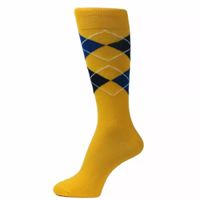 Spotlight Hosiery Men's Groomsmen Wedding Argyle Dress Socks--MA010