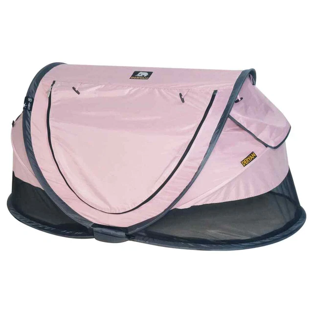 DERYAN Pop-Up-Reisebett Toddler Luxe mit Moskitonetz Rosa DERYAN